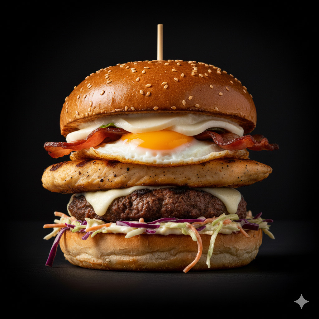 HAMBURGUESA MIXTA