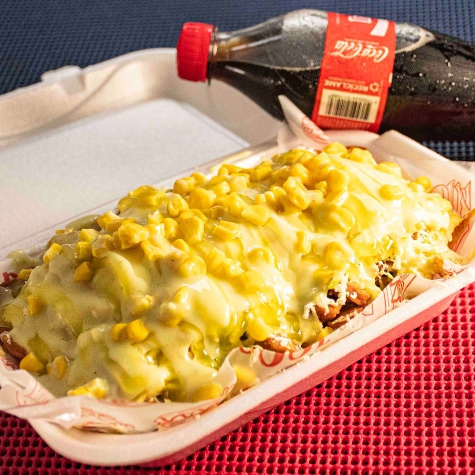 Salchipapa Sencilla Gratinada