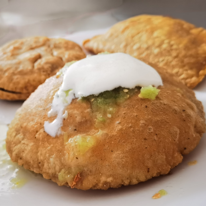 Gorditas infladas estilo Veracruz