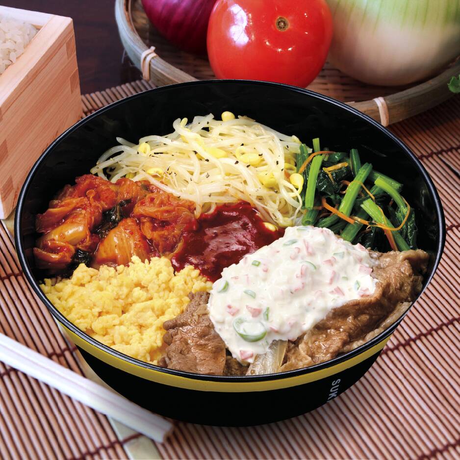 Gyudon Bibimbap con Tampico