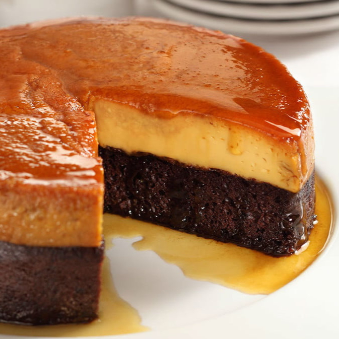 Rebanada Chocoflan