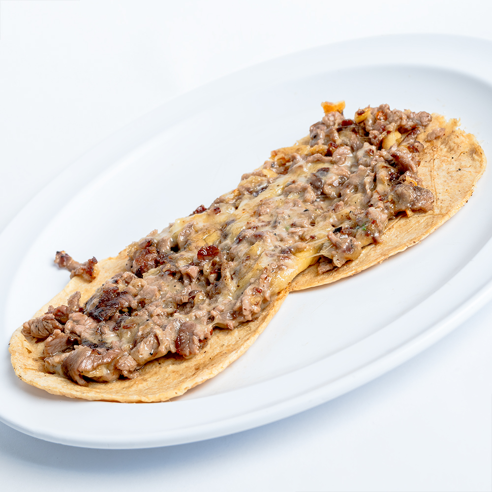 TACOS BISTEC C/QUESO