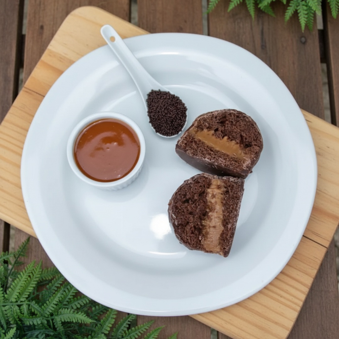 Pão de mel rechado de Doce de Leite caseiro cozido na panela