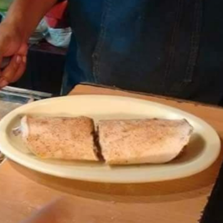 Taco de Pan Árabe (arrachera)