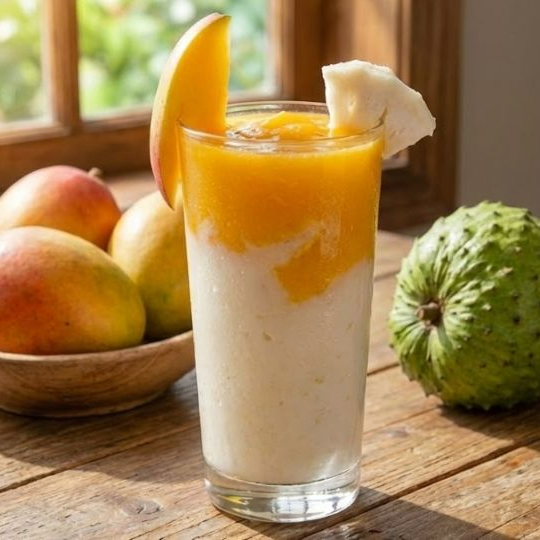 Mango. Plátano y Coco