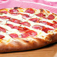 MOLHO, MUÇARELA, CALABRESA TRITURADA, CEBOLA, TOMATE, AZEITONA E ORÉGANO.