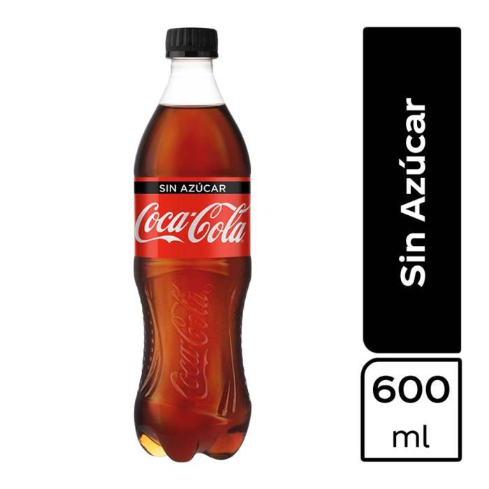 Coca Cola 600ml Sin Azúcar