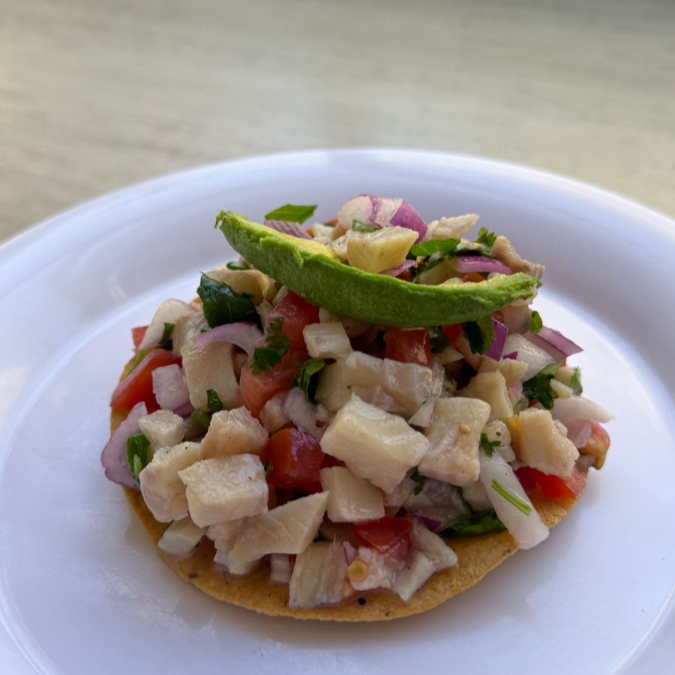 Tostada Ceviche de Pescado