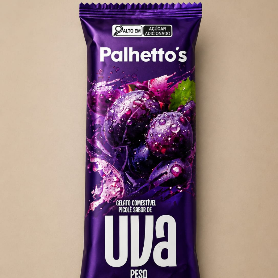 Delicioso picolé de morango feito com frutas frescas e um toque de leite condensado.
