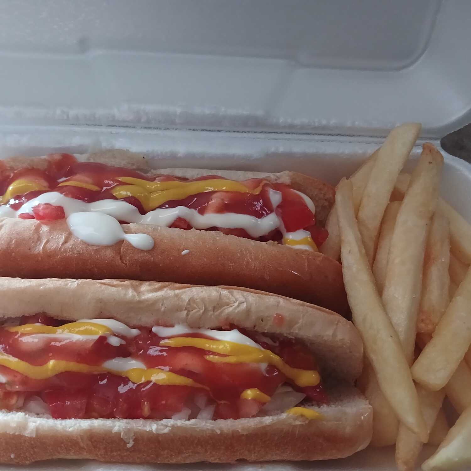 Combo Hot-dog's + Papas