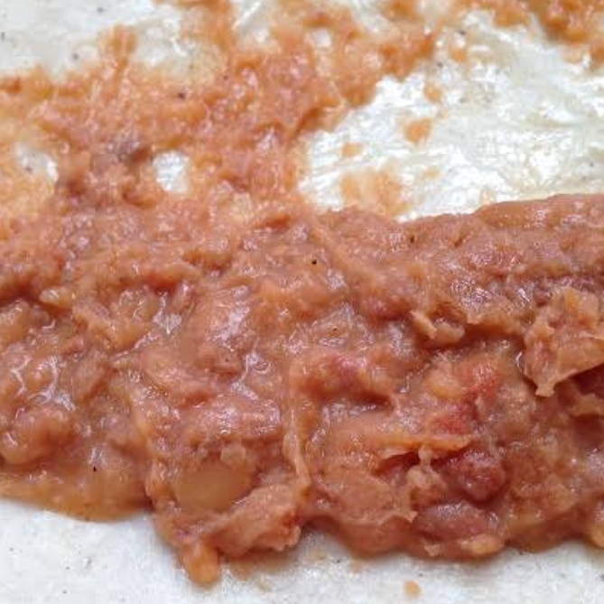 TACO DE FRIJOL REFRITO