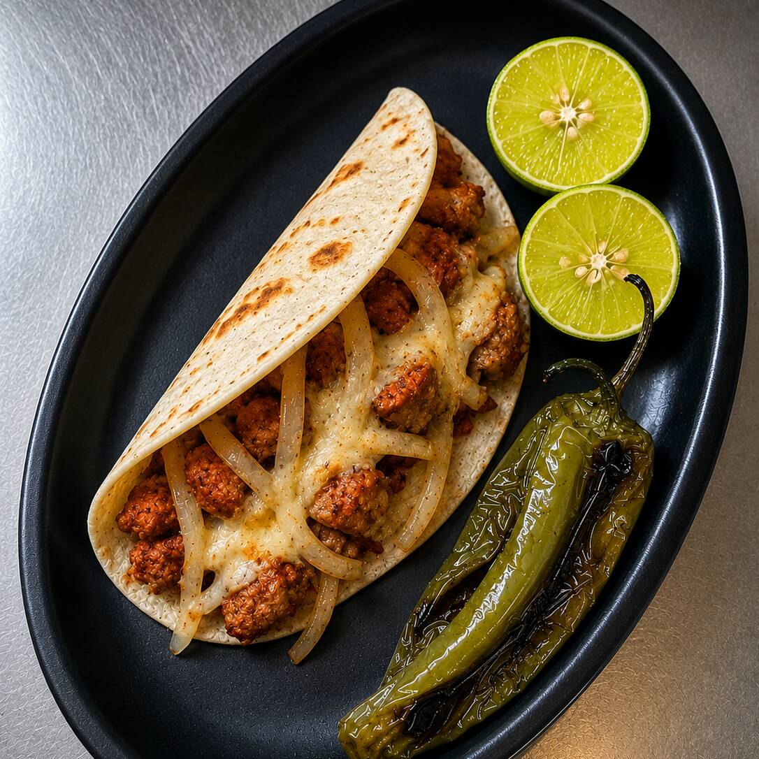 TACO BISTEC ADOBADO