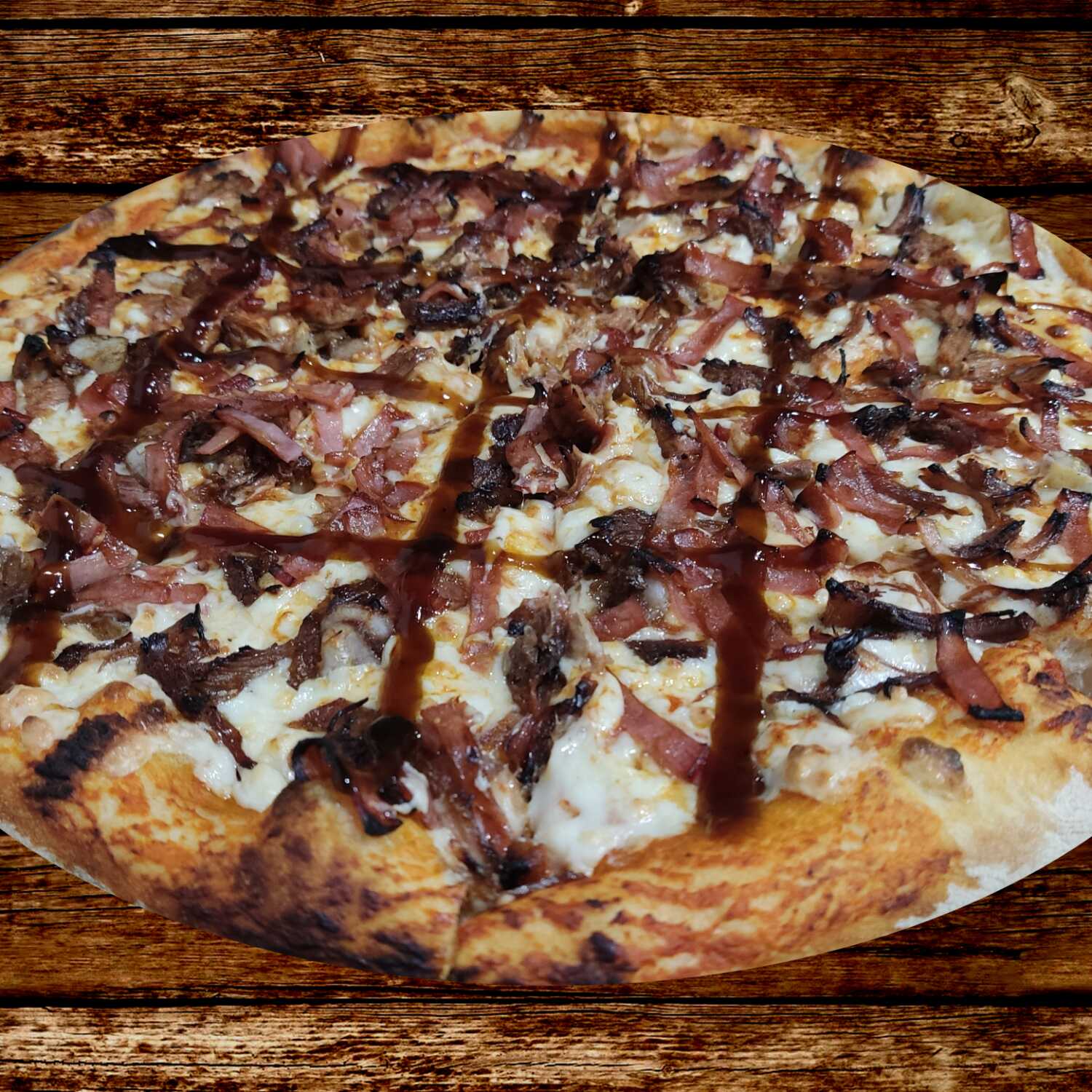 Pizza BBQ (Grande 8 Rebanadas, 35cm de Diámetro)