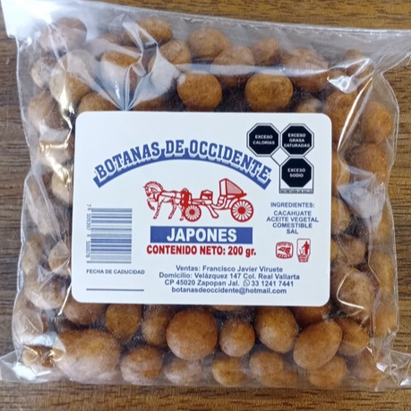 Cacahuate Japones Botanas de Occidente