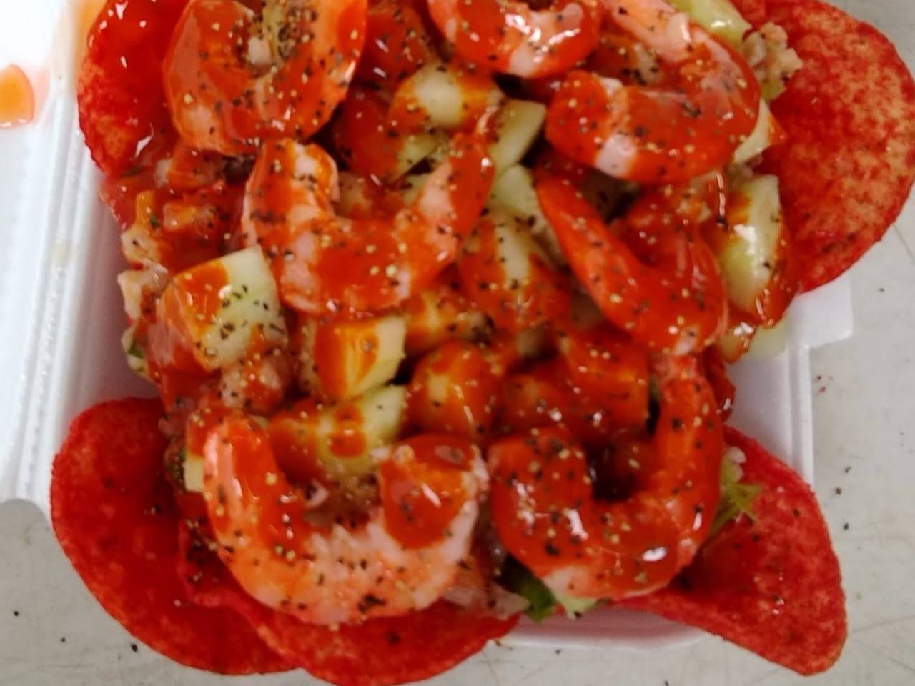 Tosticeviche Camarón Flaming