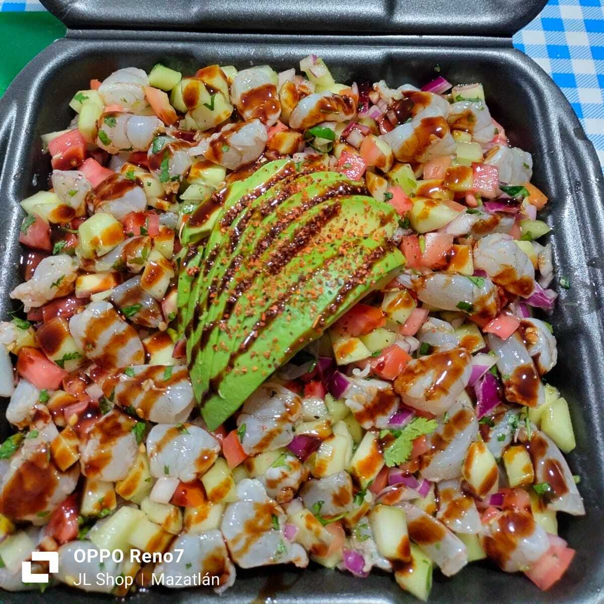Orden de Ceviche de Camarón Crudo