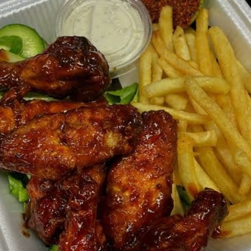 Combo alitas y papas