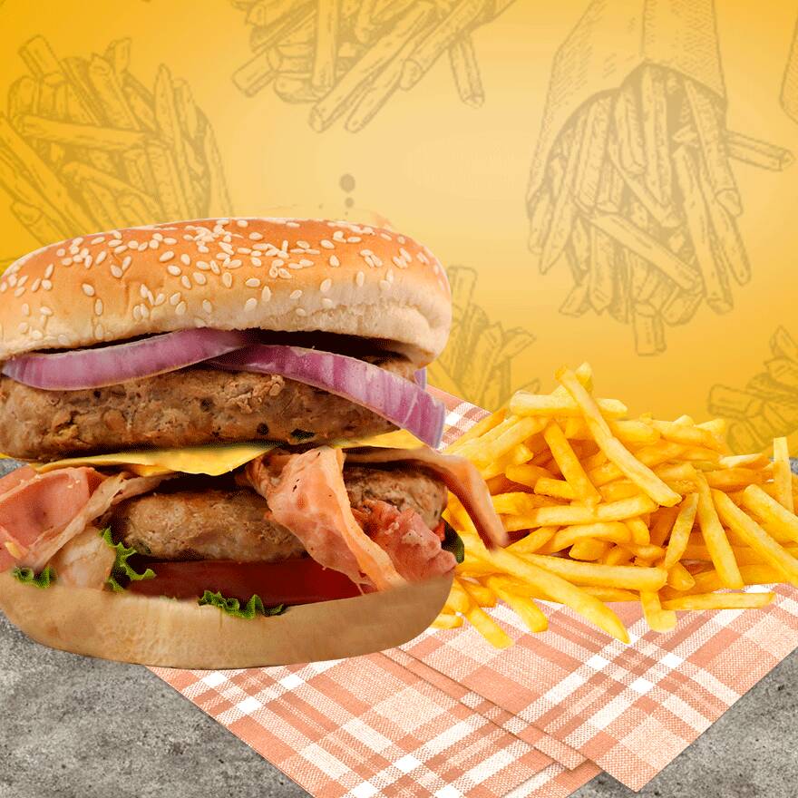 Hamburguesa Doble Carne C