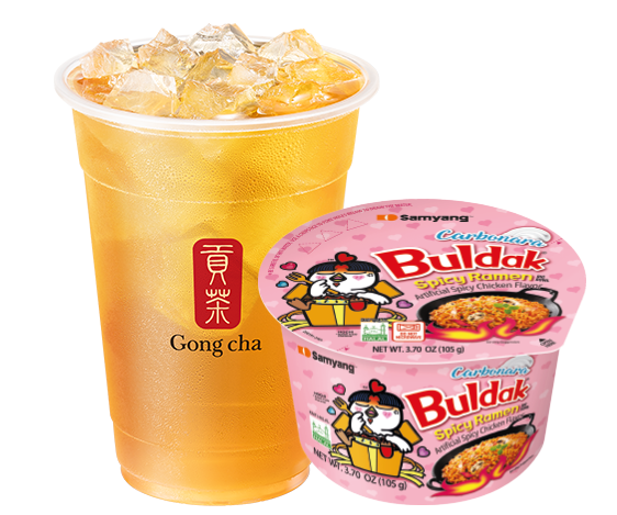 Ramen Buldak + Iced Tea