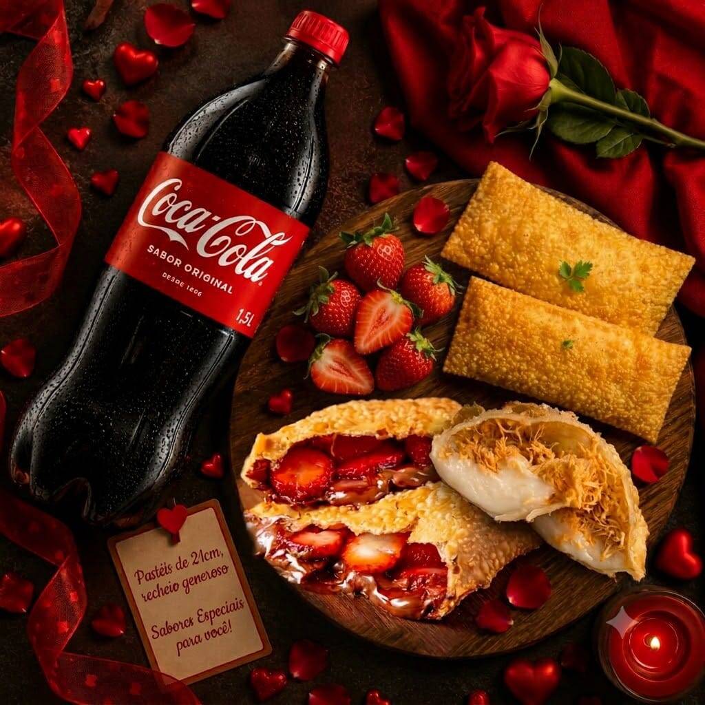 2 Pastéis salgados + 2 Pastéis Doces e 1 refrigerante de sua preferência, garantimos a qualidade de um pastel incrível 🫶🏻
Desfrute com seu parceiro(a) um delicioso pastel bem sequinho, crocante e explodindo de recheio 😋🫡
Maionese temperada e Ketchup para desfrutar desse combo incrível 😉❤️