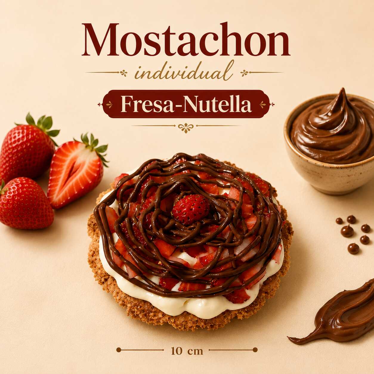 Mostachon Individual Fresa-Nutella.