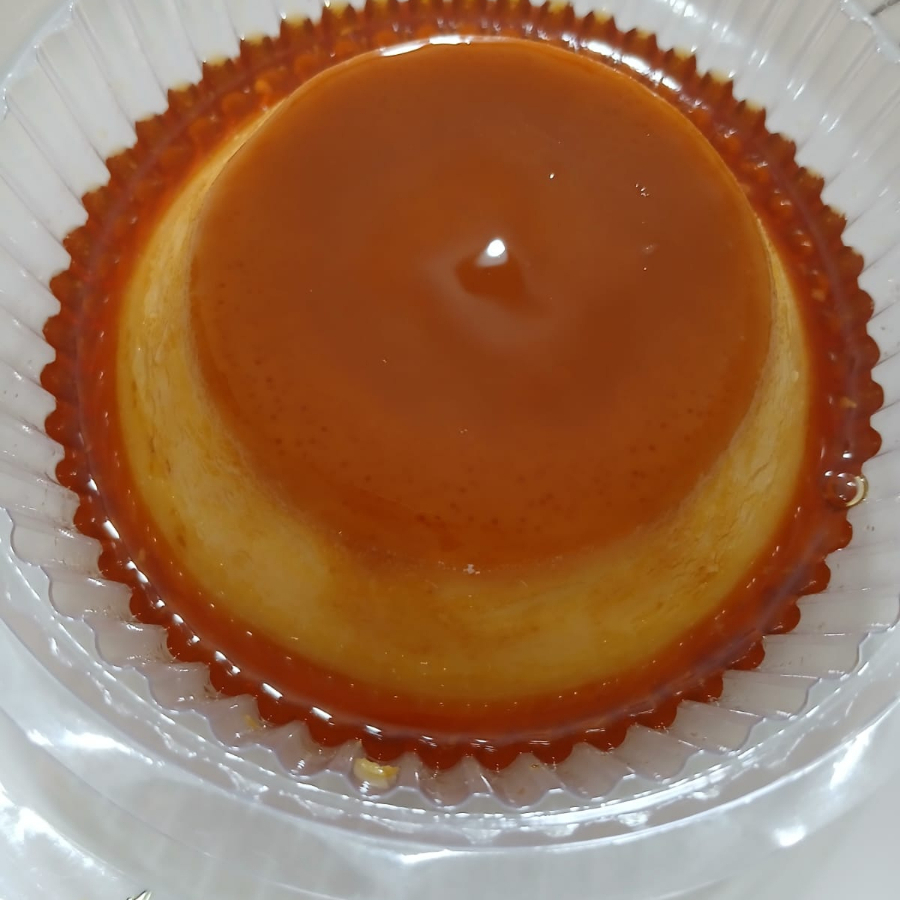 delicioso pudim de leite tradicional individual
