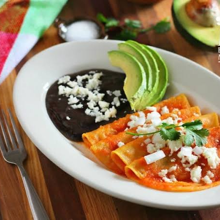 Entomatadas o Enchiladas Sin Carne