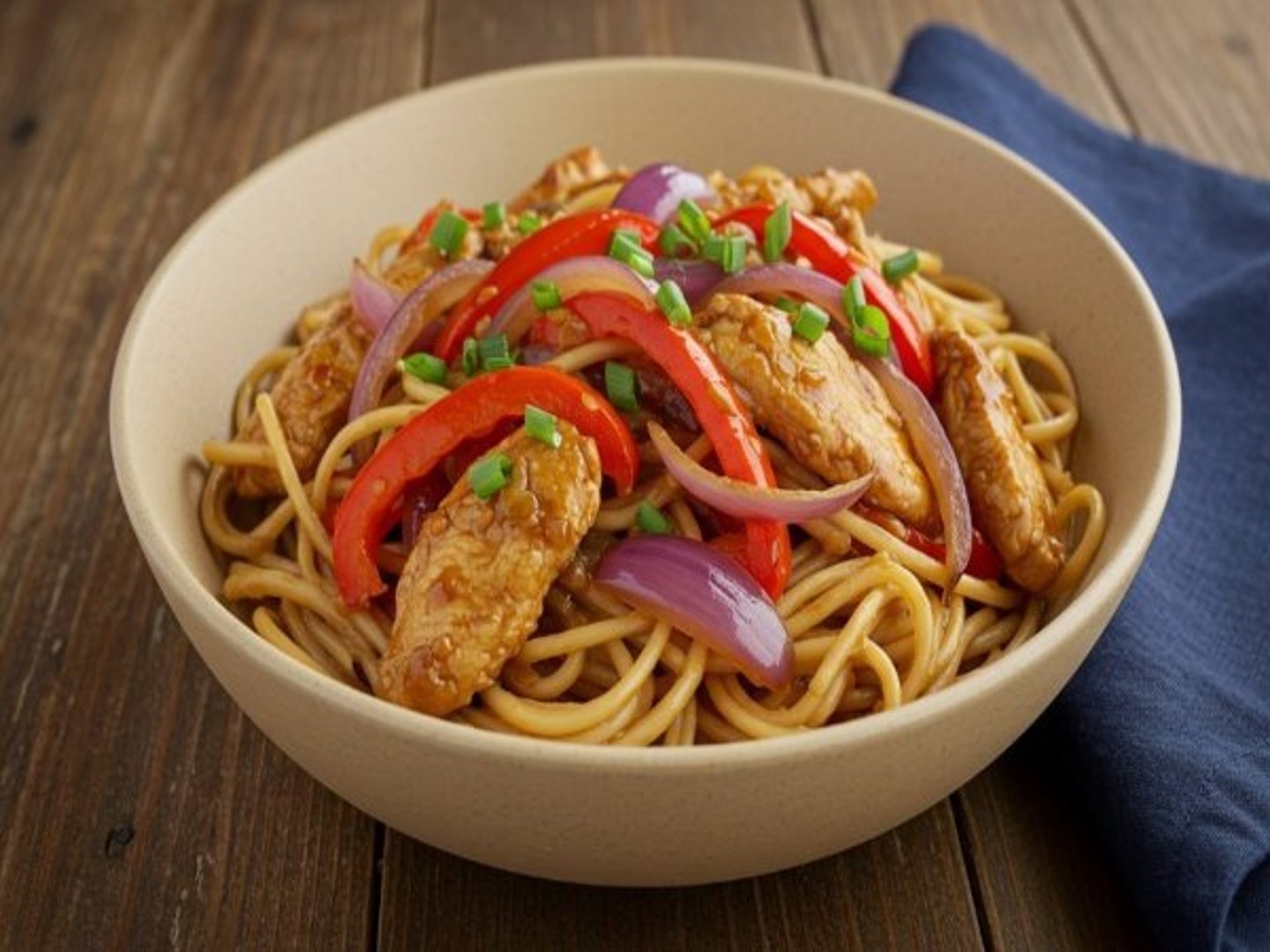 Tallarin saltado pollo