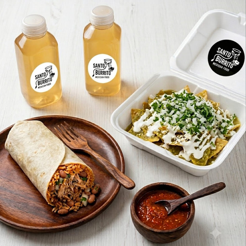 1 Burrito Marlín+1 Chilaquiles Sencillo +2 Tepache