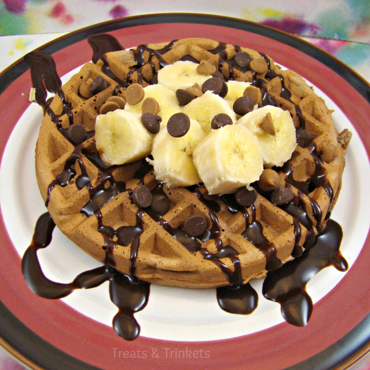 Waffle Chocolate Hershey y Banano