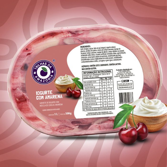 Se tem uma combinação que surpreende no paladar é desse sabor! O azedinho do iogurte com o adocicado da cereja amarena formam uma explosão de sabor! É irresistível! Alérgicos: Contém Leite. Contém Lactose. Não Contém Glúten.