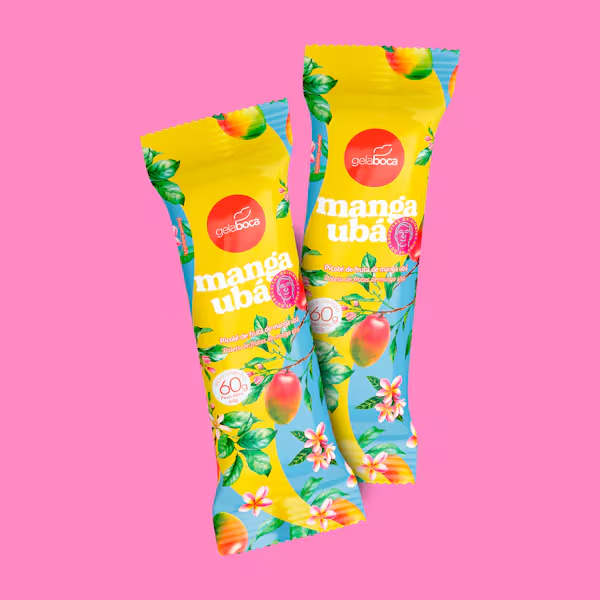 Nosso Picolé Manga Ubá traz o sabor autêntico de Minas, feito com polpa de fruta selecionada e a receita Original da Gela Boca. É naturalmente delicioso! Experimente e comprove!