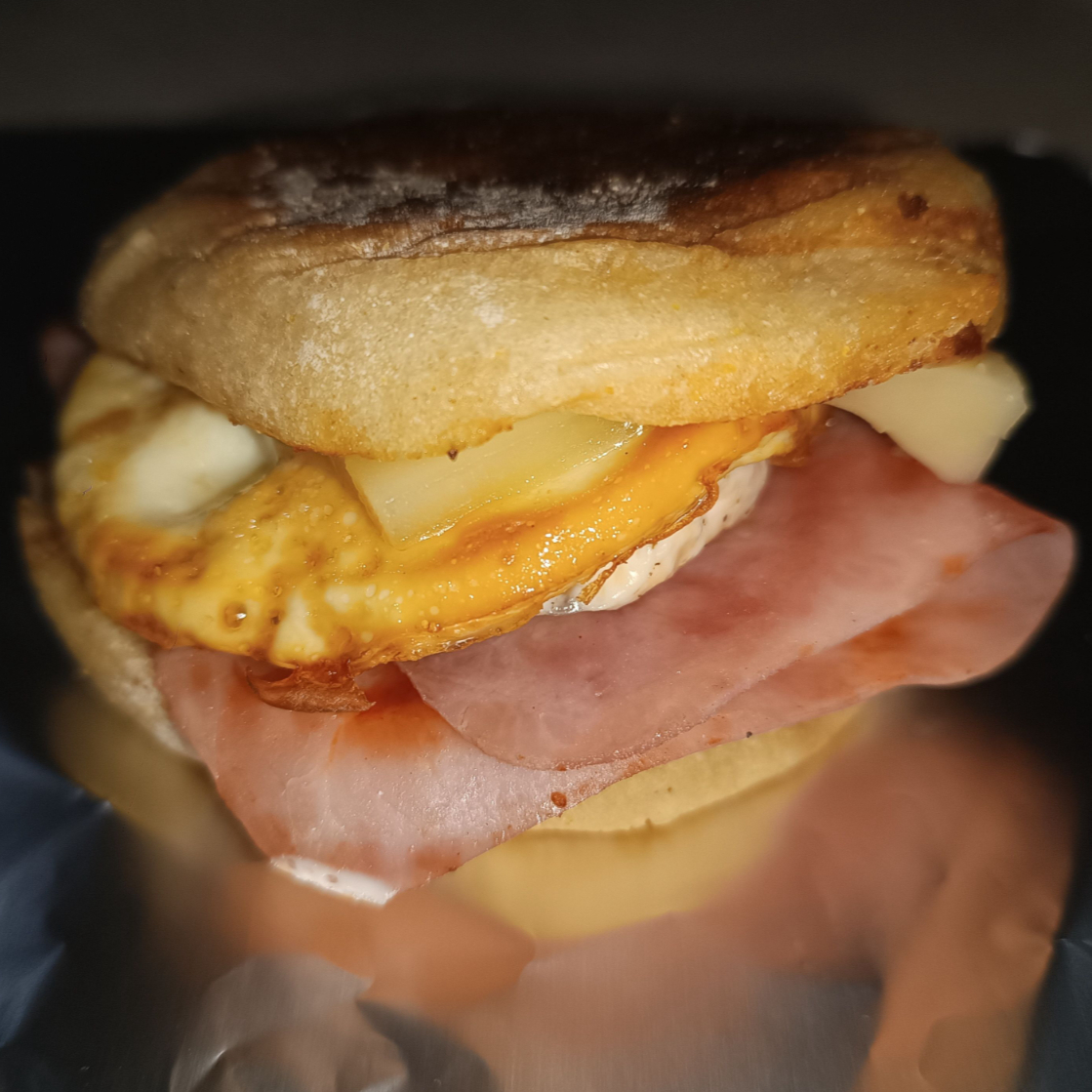 Muffin Jamón, Huevo, Y Queso.