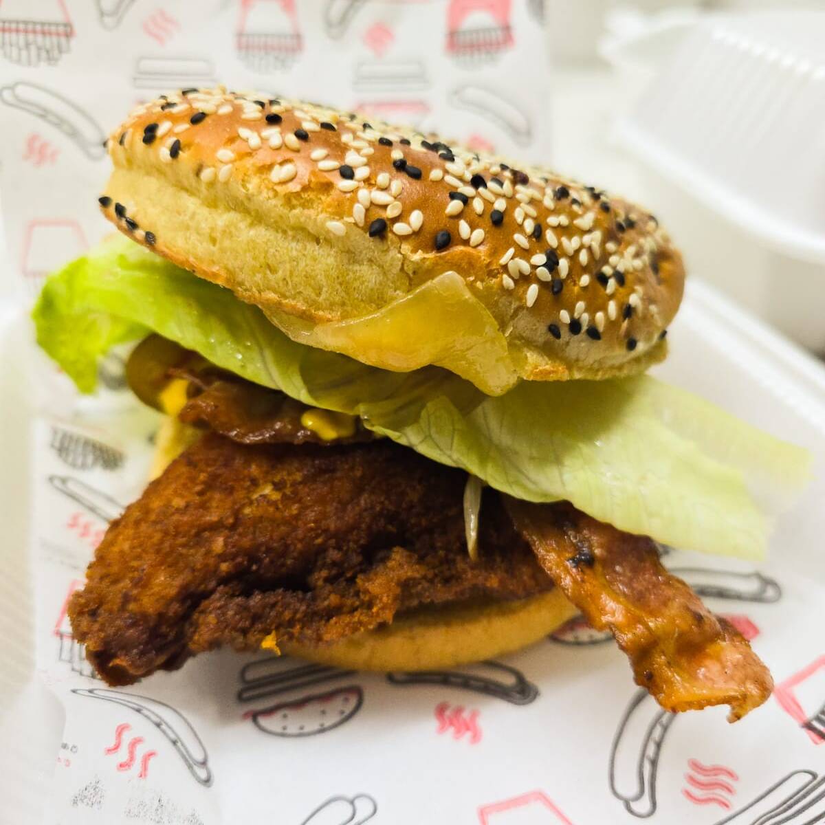 Hamburguesa de Pollo Sencilla