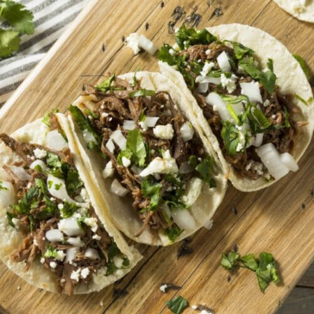 TACO CON TORTILLA DE MAIZ