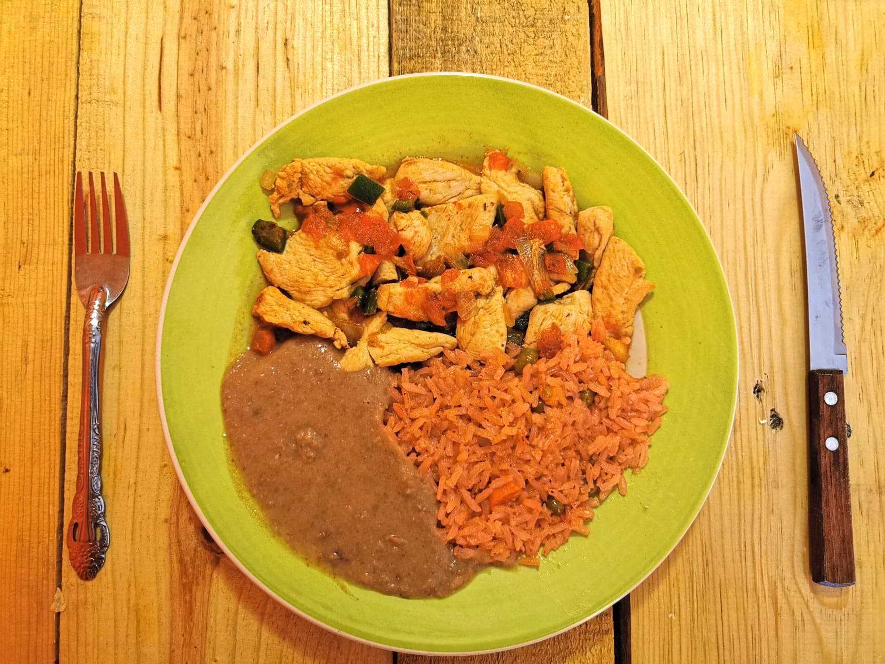Fajitas de Pollo a la Mexicana