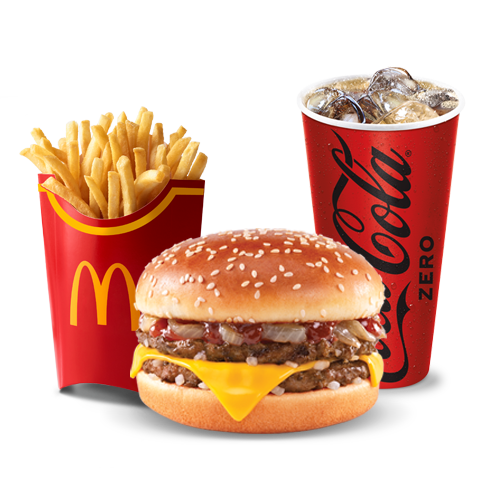 McTrío grande Hamburguesa BBQ Cheddar