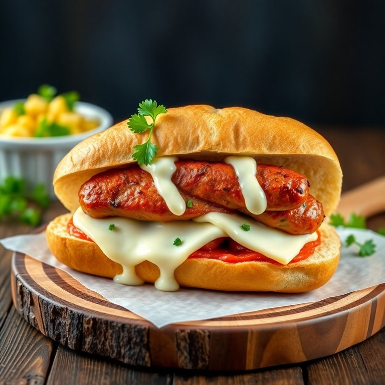 PÃO FRANCÊS, LINGUIÇA, QUEIJO E MAIONESE
