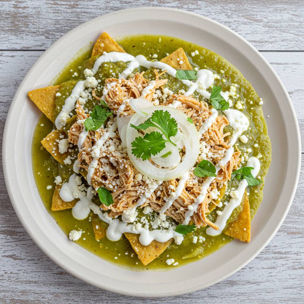Chilaquiles Verdes con Pollo