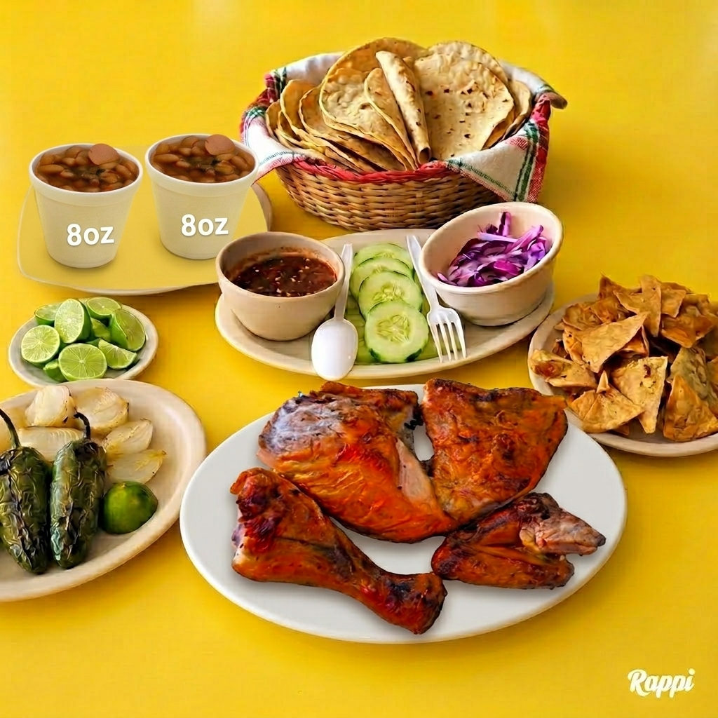 1/2 Pollo + Frijoles