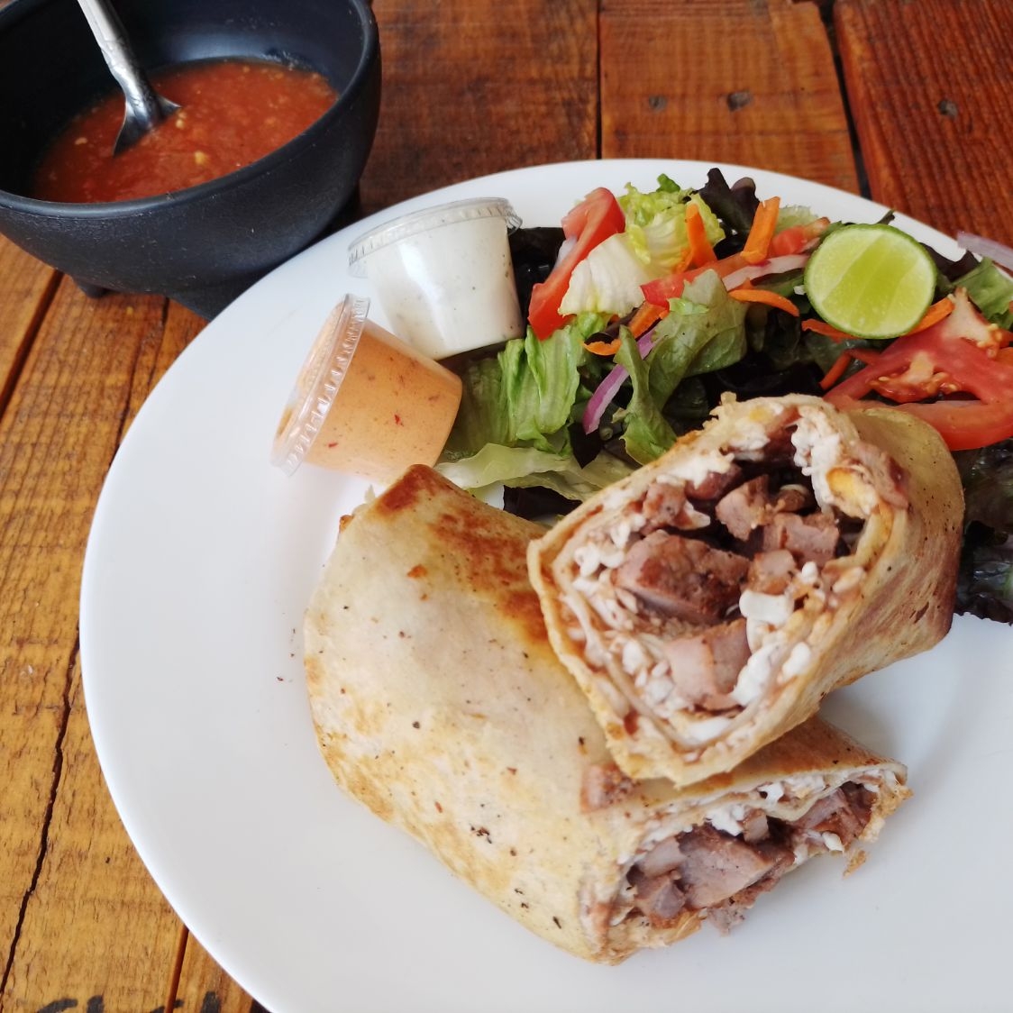 BURRITO JUMBO DE POLLO.