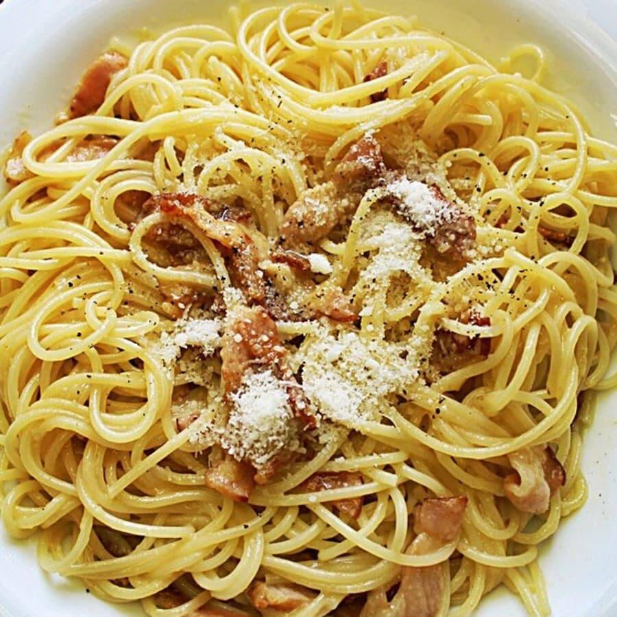 Espagueti a la Carbonara