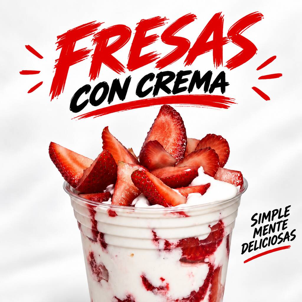 Fresas con Crema