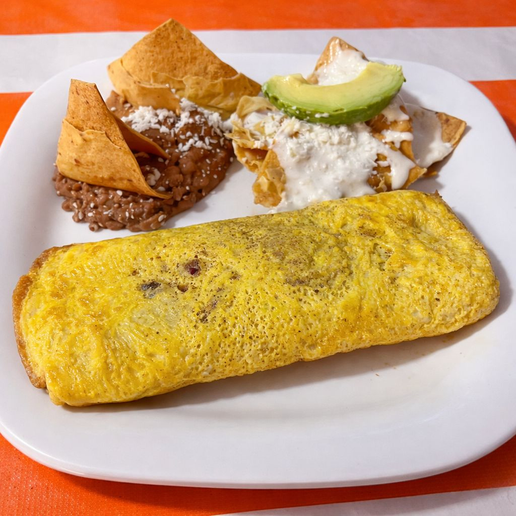 OMELETTE CON CHAMPIÑONES