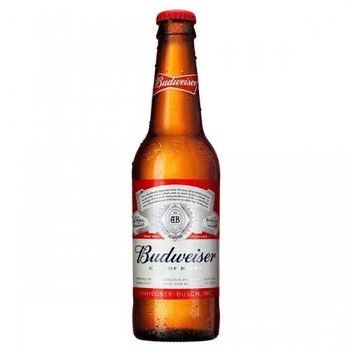 A Budweiser é uma cerveja do tipo Standard American Lager, criada em 1876 nos Estados Unidos pela Anheuser-Busch e produzida no Brasil pela Ambev
