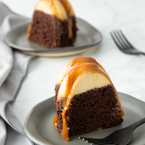Rebanada de Chocoflan