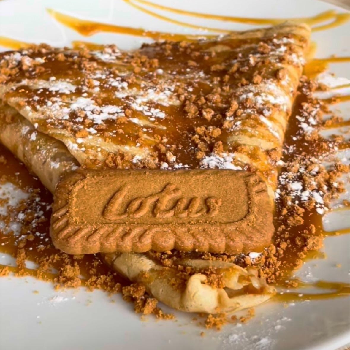 Crepa Biscoff de Lotus con Plátano