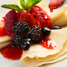 Crepa Ms. Pac-Man Frutos Rojos