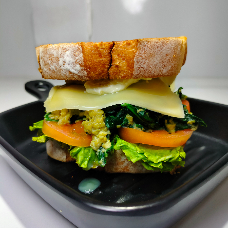 Sandwich de espinacas