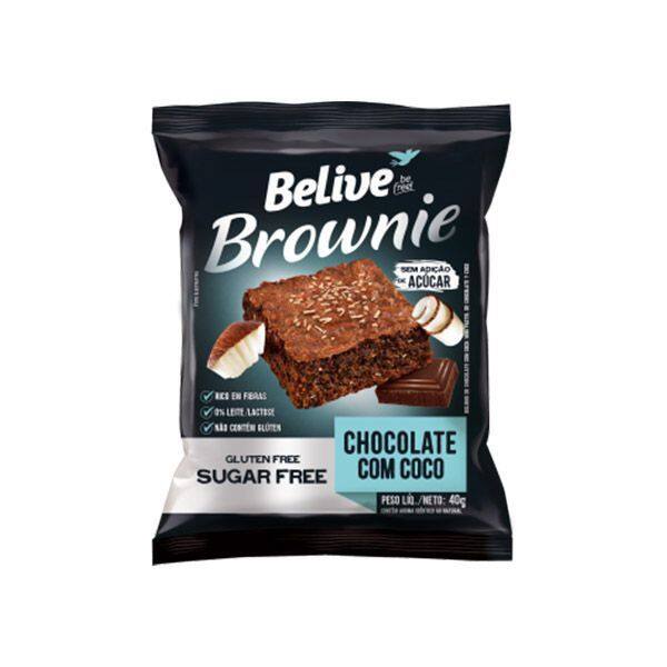 • brownie macio, molhadinho com pedacinhos de coco.
• zero açúcar: adoçado naturalmente com stévia.
• rico em fibras, sem glúten, sem leite/lactose, com ingredientes não transgênicos, zero gordura trans e livre de aromas artificiais.